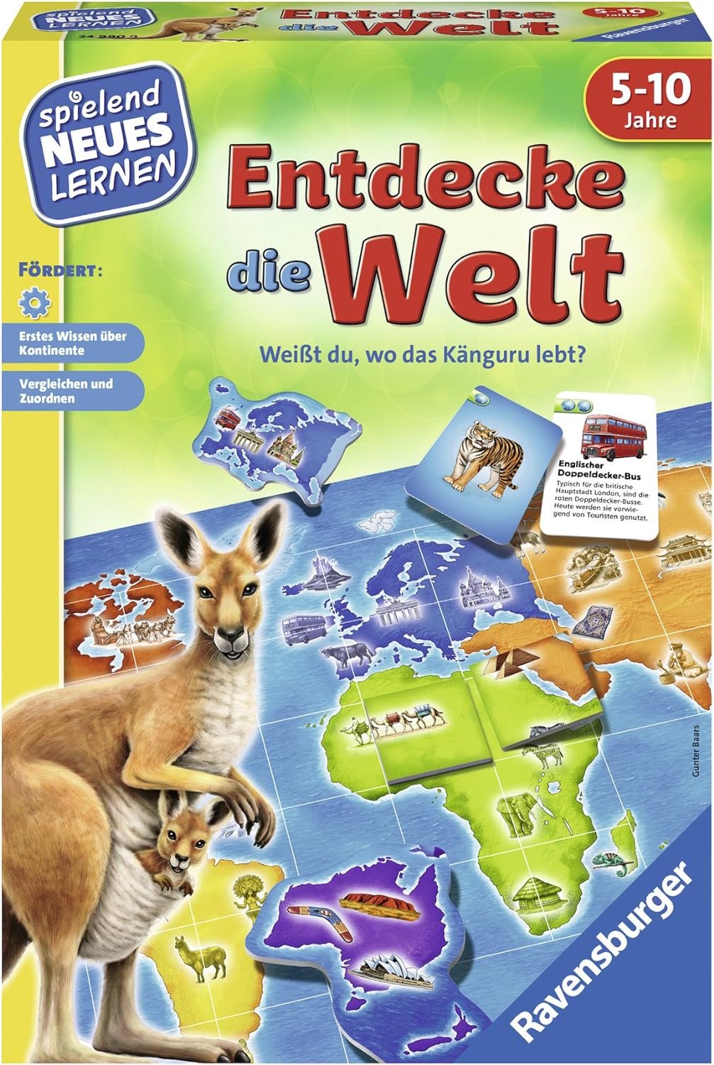 Ravensburger 25042 - Logi-Geister - Spielen und Lernen für Kinder 24990 - Entdecke die Welt - Spiele