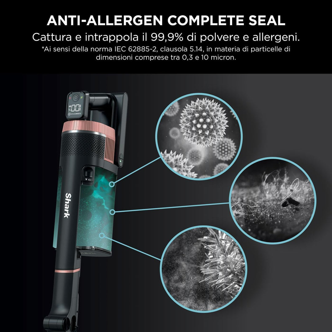 Shark Stratos kabelloser Akku-Staubsauger, PowerFins Plus, 60 Min Laufzeit, Anti-Hair-Wrap- & CleanS