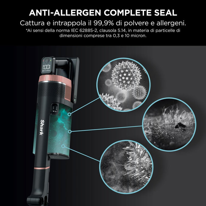 Shark Stratos kabelloser Akku-Staubsauger, PowerFins Plus, 60 Min Laufzeit, Anti-Hair-Wrap- & CleanS