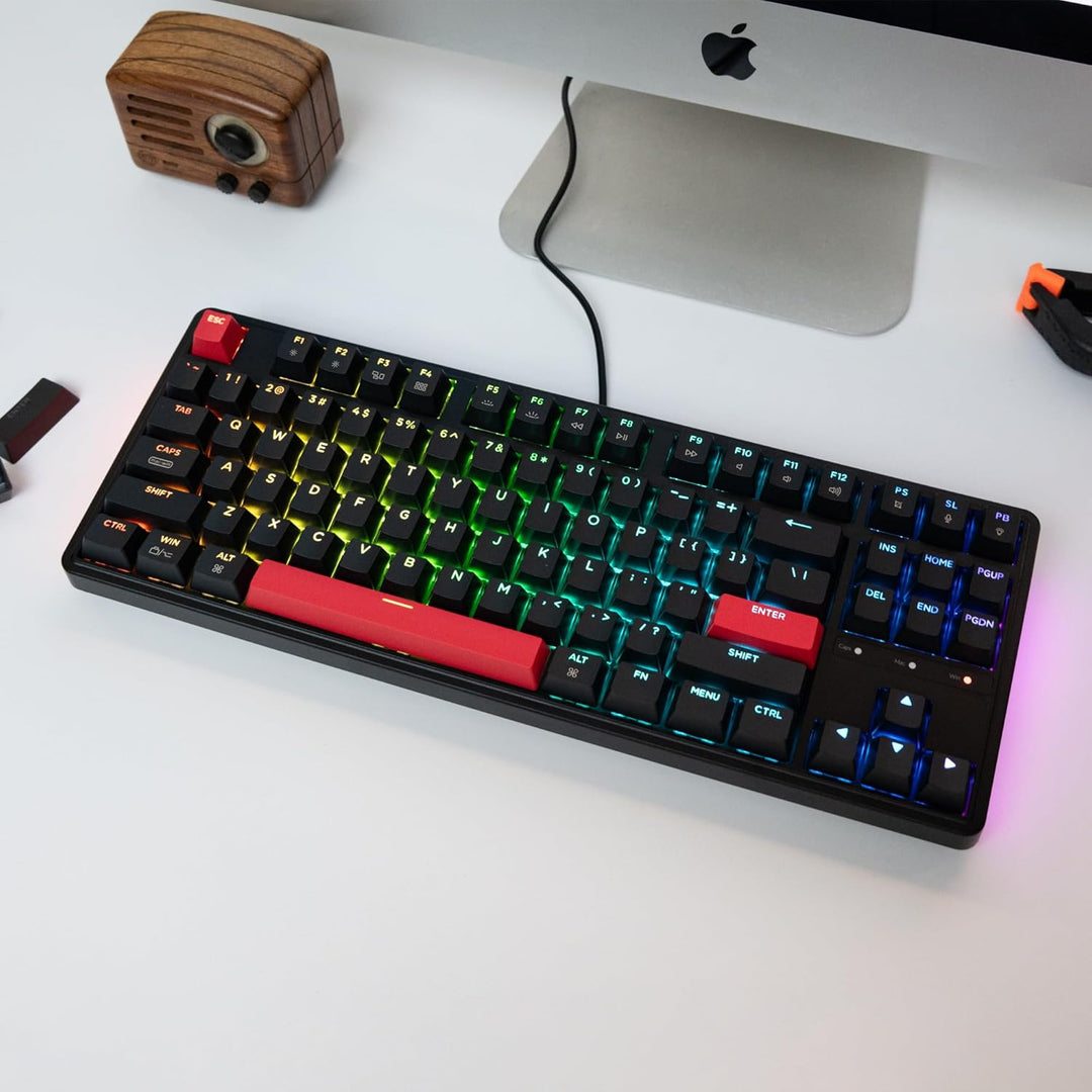 Keychron C3 Pro QMK/VIA Trådbundet Mekaniskt Tangentbord, Programmerbart, TKL-gamingtangentbord 87 T