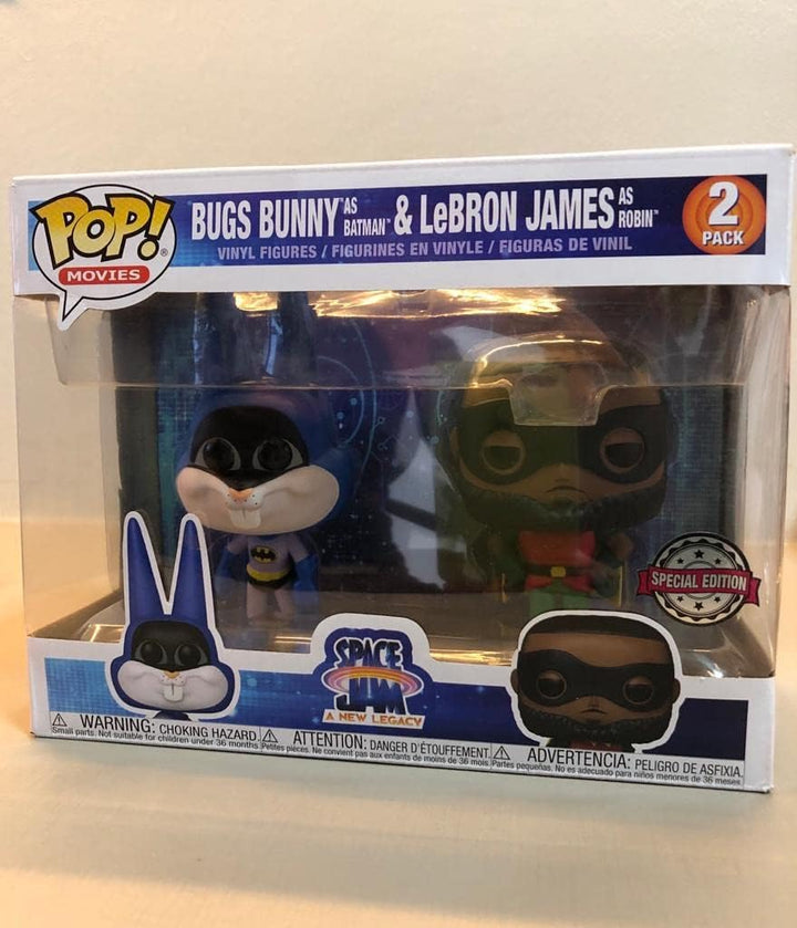 Funko! Pop – 2 Pack Exclusive Space Jam 2 – Bugs as Batman &amp; Lebron James