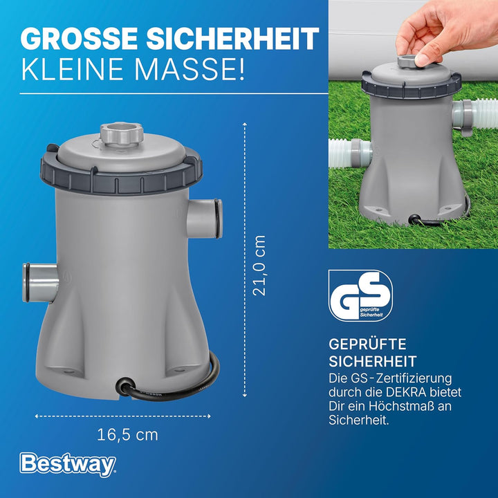 Bestway Filterpumpe 1.249 l/h, 23 W