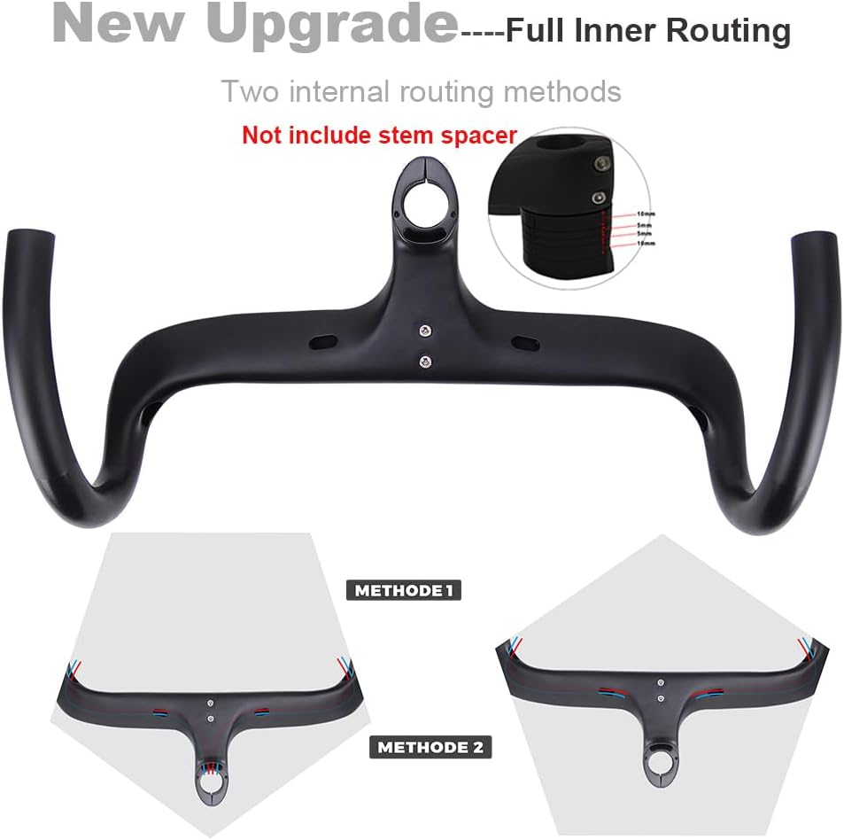 RXL SL Integriert Carbon Lenker 1-1/8"internes Routing rennrad Lenker Drop bar Kohlefaser Rennrad Le