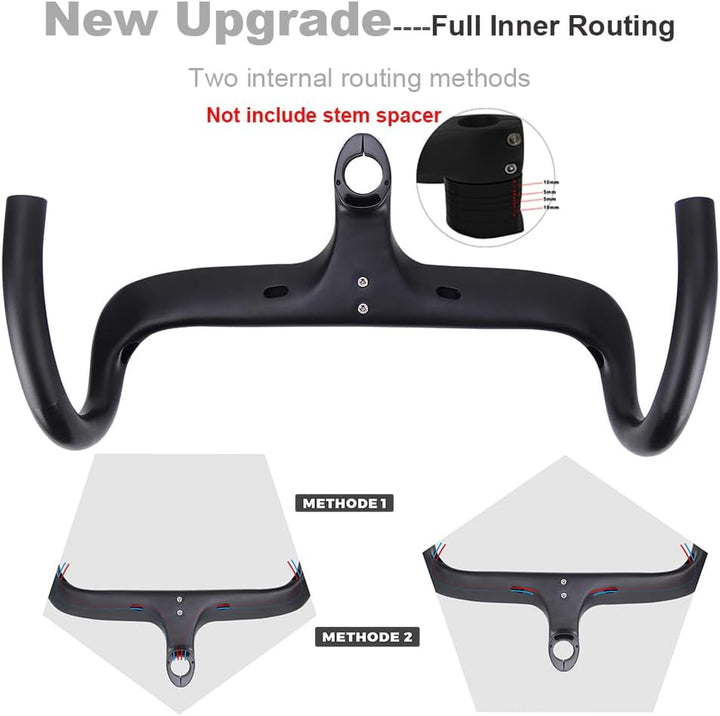 RXL SL Integriert Carbon Lenker 1-1/8"internes Routing rennrad Lenker Drop bar Kohlefaser Rennrad Le