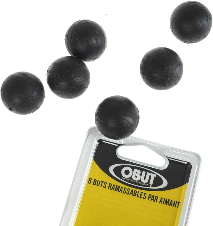 OBUT 6 Ziele schwarze, ramassables Pro Magnet