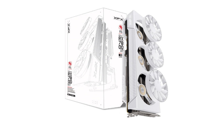 XFX Qicksilver AMD Radeon RX 7800 XT Magnetic Air Gaming Graphics Card with 16GB GDDR6, RDNA3 Artic