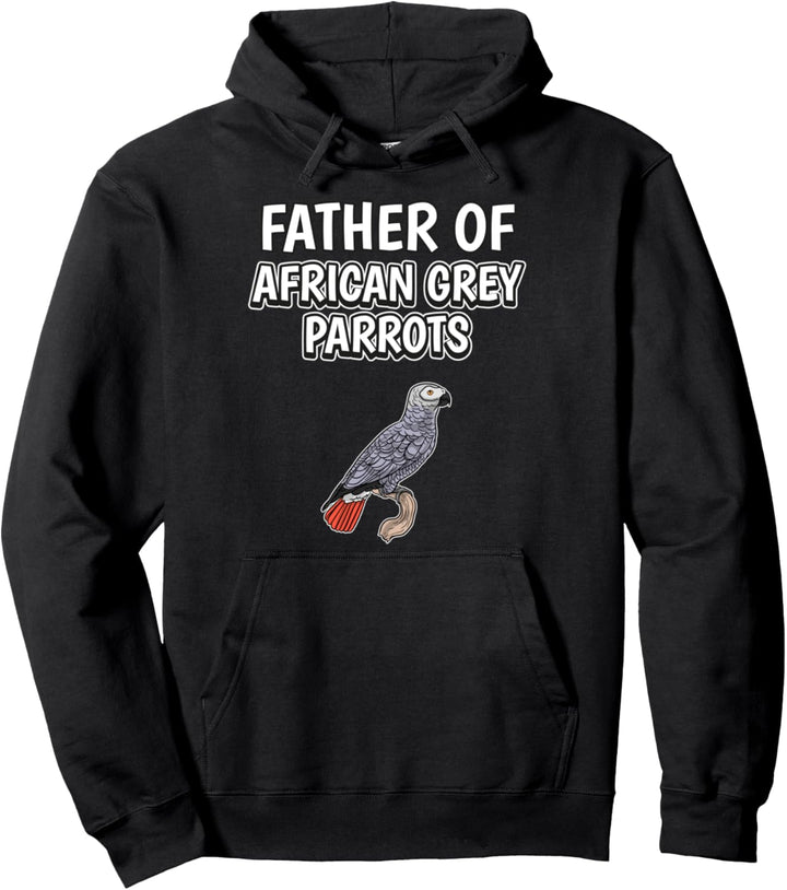 Herren Jungen Papagei Vatertag Afrikanischer Graupapagei Pullover Hoodie
