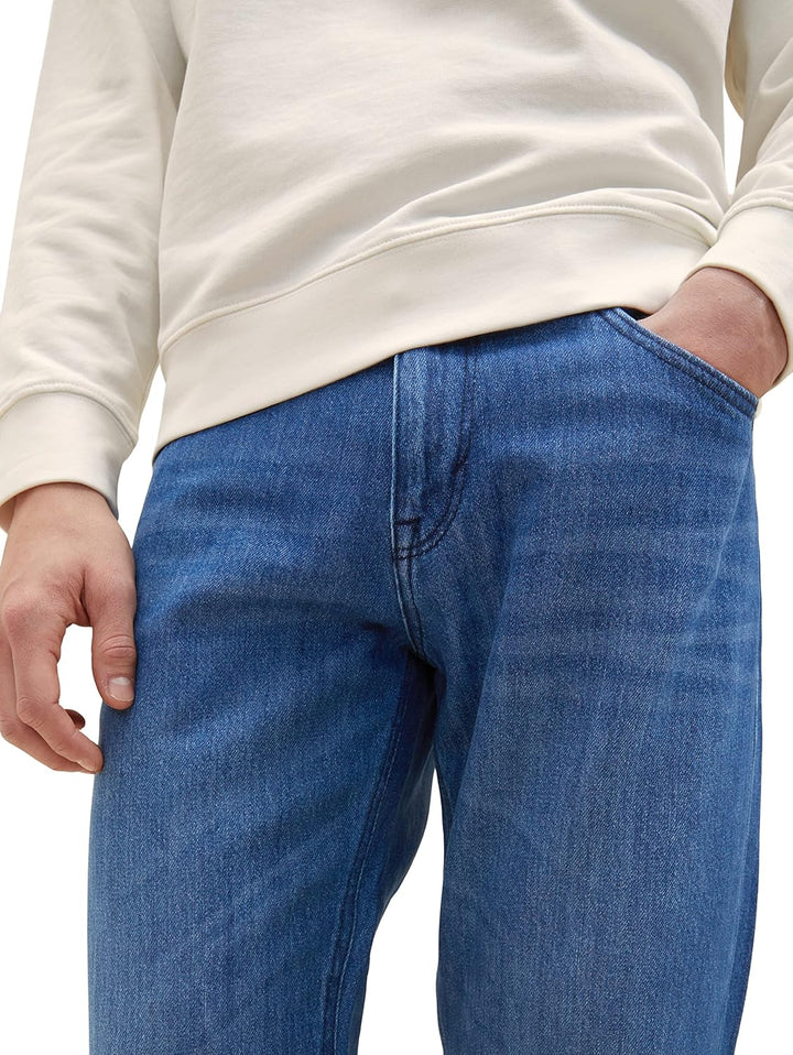 TOM TAILOR Herren Marvin Straight Jeans 29W / 30L 10119 - Used Mid Stone Blue Denim, 29W / 30L 10119