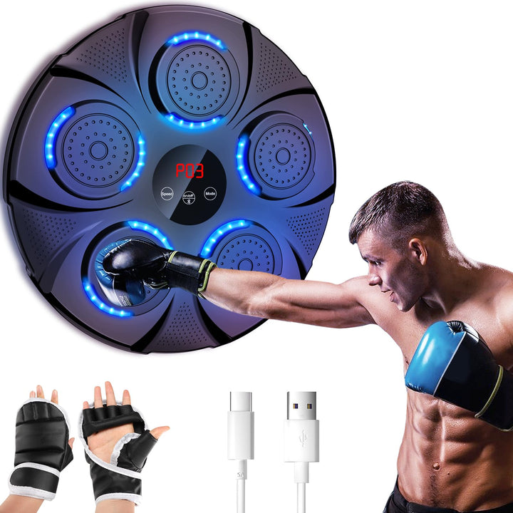 semai Music Boxing Machine, Musik Boxmaschine Bluetooth, 9 Geschwindigkeitsmodi und Zählmodus Musik