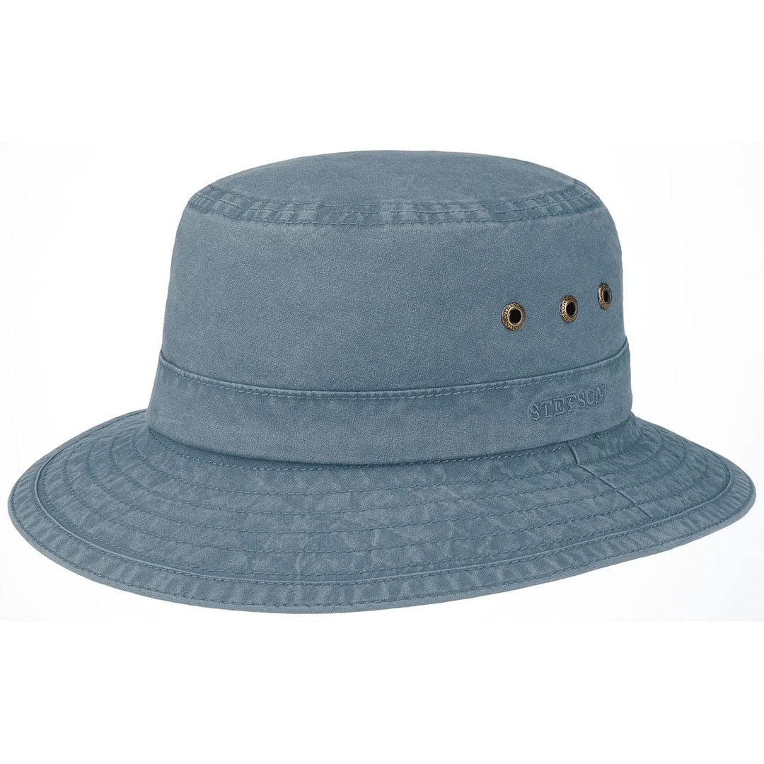 Stetson Reston Freizeithut Damen/Herren (Kophöhe ca. 9cm) - Schlapphut aus Bio-Baumwolle Packable -