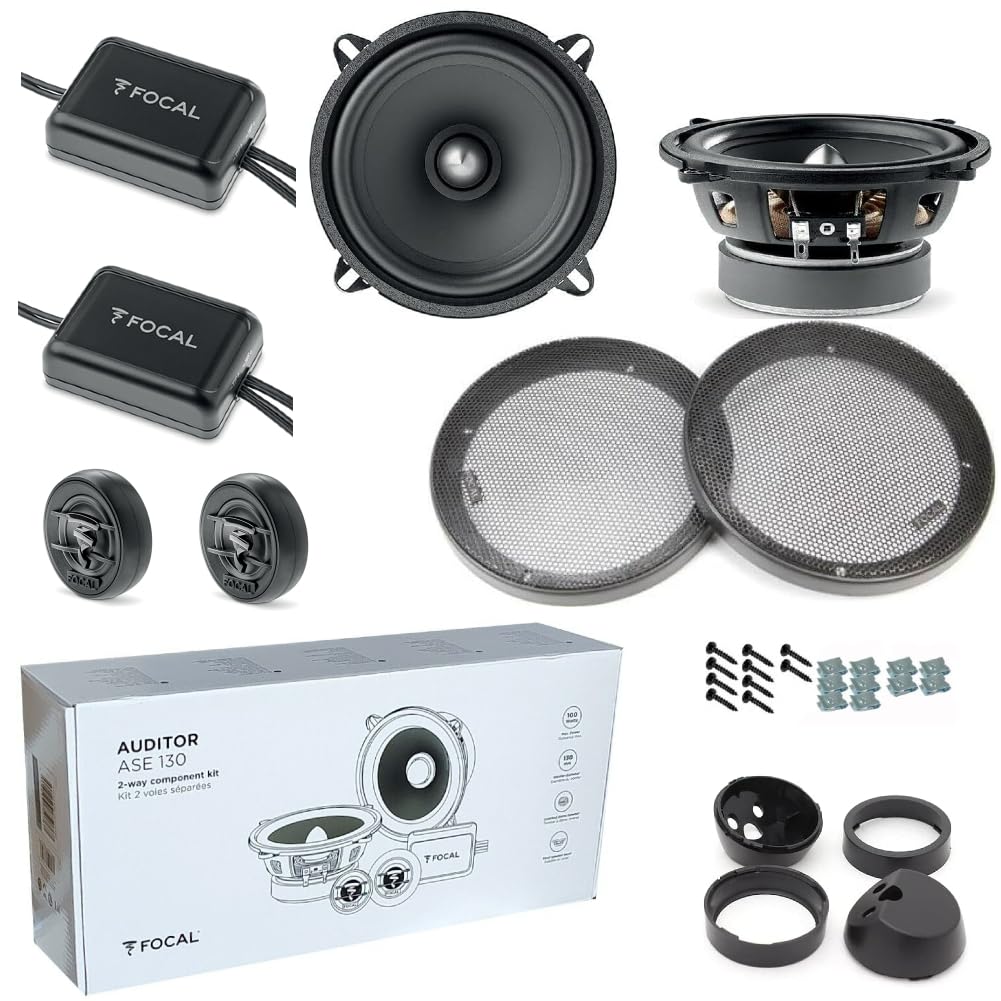 KIT Set FÜR Focal Auditor ASE-130 ASE130 1 2-Wege-Kit 5" 13 cm, 50 Watt RMS 100 Watt Max, mit 2 Tief