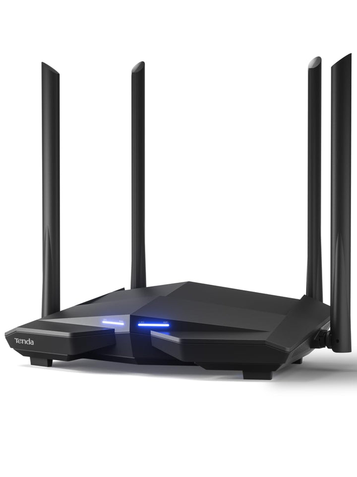 Tenda AC10 Dualband WLAN Router (867 Mbit/s bei 5 GHz + 300 Mbit/s bei 2,4 GHz) 4-Gigabit-LAN/WAN-Po