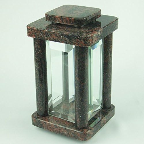 designgrab Grablampe Modern aus massivem Granit inkl. Sockel (20×20×5 cm) – hochwertig geschliffen &