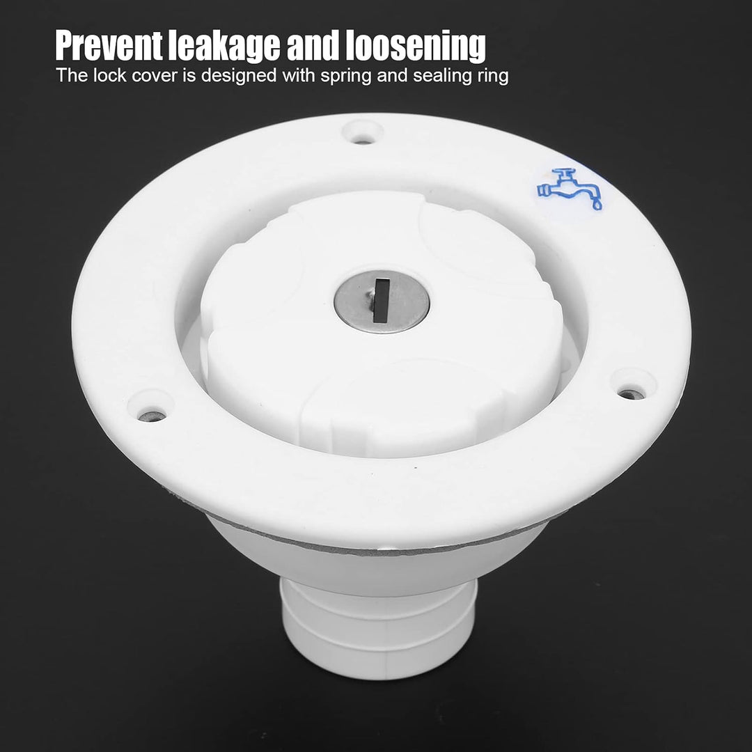 Tankdeckel 85mm Wassertankdeckel mit 2 Schlüsseln Auslaufsicherer Wasser Diesel Trinkwasser Wasserde