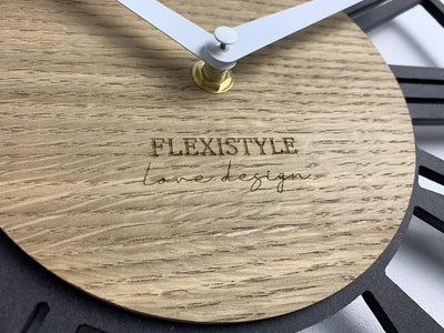FLEXISTYLE EKO wanduhr ohne tickgeräusche LOFT Piccolo 30cm, Wohnzimmer, Schlafzimmer, in EU hergest