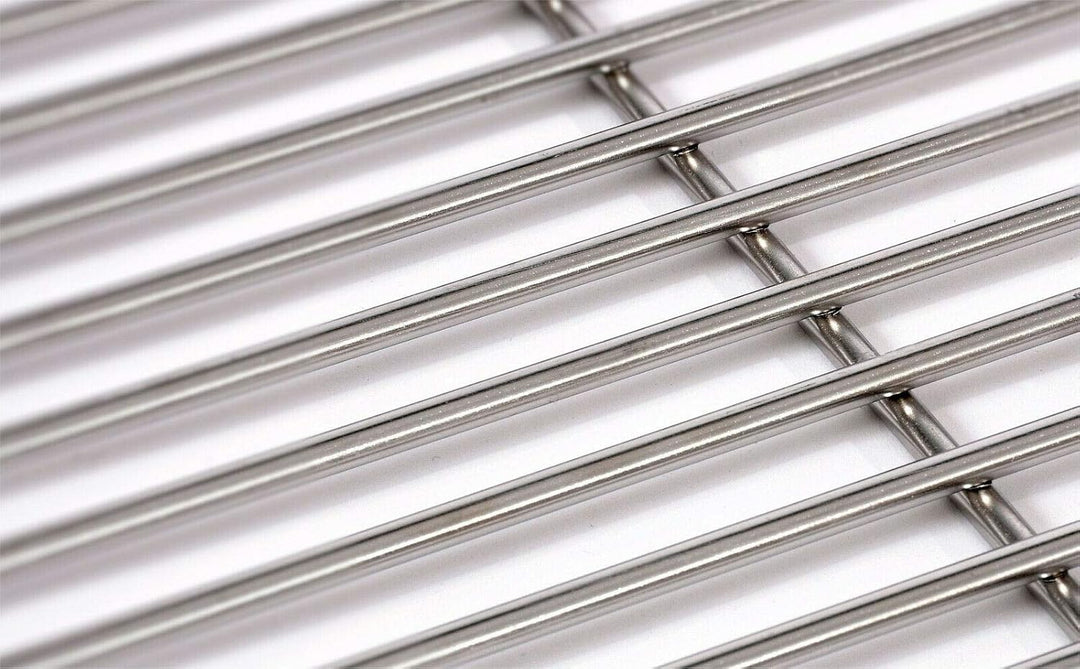 Grillrost Ø 60 cm aus Edelstahl rostfrei und elektropoliert 4mm / 10 mm Stababstand für Grill rund,