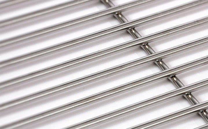 Grillrost Ø 60 cm aus Edelstahl rostfrei und elektropoliert 4mm / 10 mm Stababstand für Grill rund,
