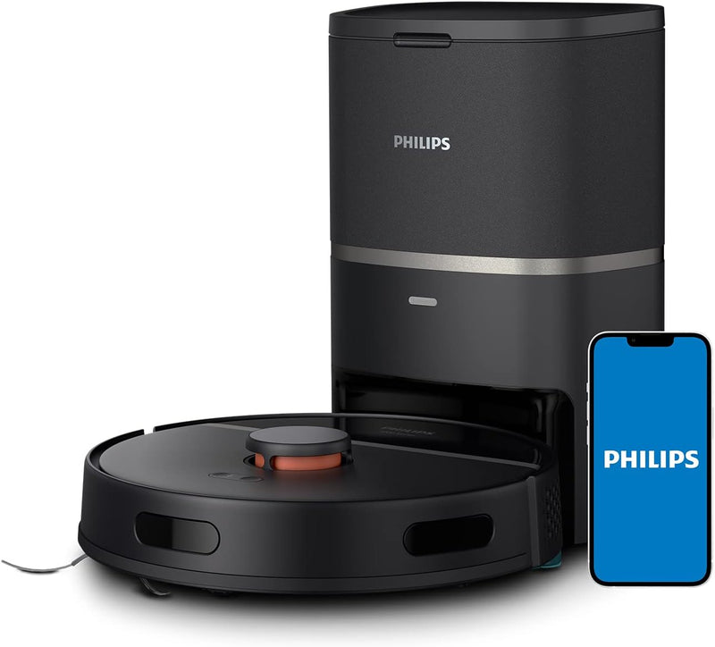 Philips Homerun Serie 3000 Saugroboter mit Wischfunktion, ultrastarke Saugleistung 4.000 Pa, Laserna