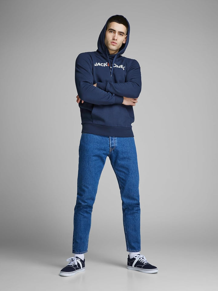 JACK & JONES Male Kapuzenpullover Logo Kapuzenpullover XS Blau (Insignia Blue/Reg Fit), XS Blau (Ins