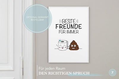 Papierschmiede® Bilder Home XXL Kunstdruck A1 (59,4x84,1 cm) Spruch Poster Zuhause Schrift Bild Wand