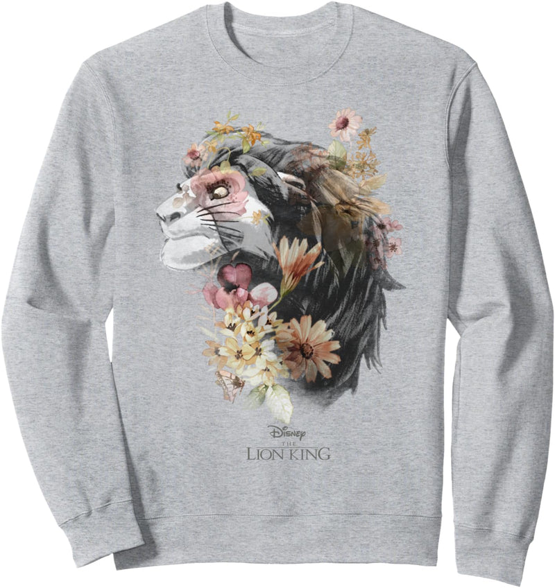 Disney The Lion King Simba Floral Portrait Sweatshirt