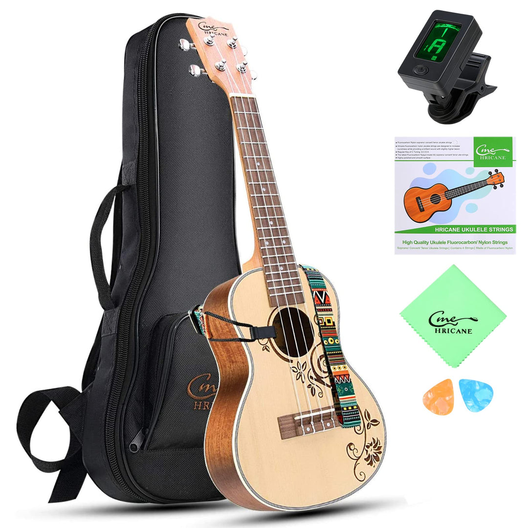 Hricane Ukulele Konzert Ukulele für Kinder Erwachsene Anfänger Starter 23 Zoll Professional Klein uk