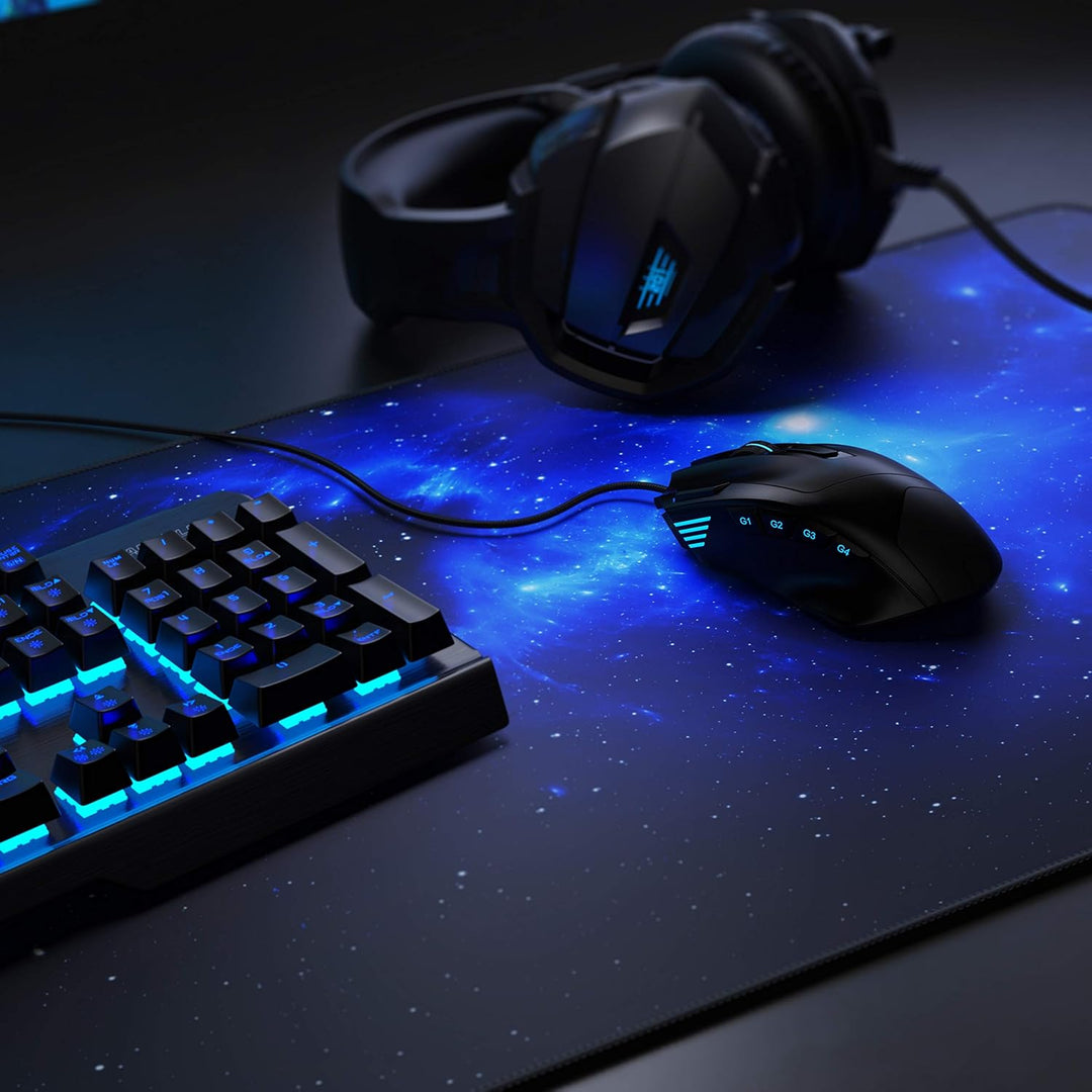 CSL - Übergrösse Mauspad Gaming Titanwolf 1200x400mm - XXXL Mousepad gross mit Motiv - Tischunterlag