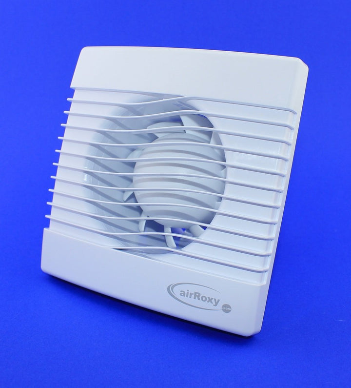 Badventilator mit Timer/Nachlauf Badlüfter Lüfter Ventilator weiss Front Ø 100 mm 10 cm PrimTS Wandl