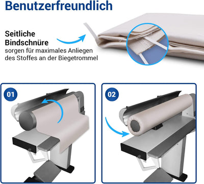 VIOKS Walzenbezug für Mangel Bügelmaschine, Mangelbezug 85cm für Automatische Bügelmaschine Walzenbe