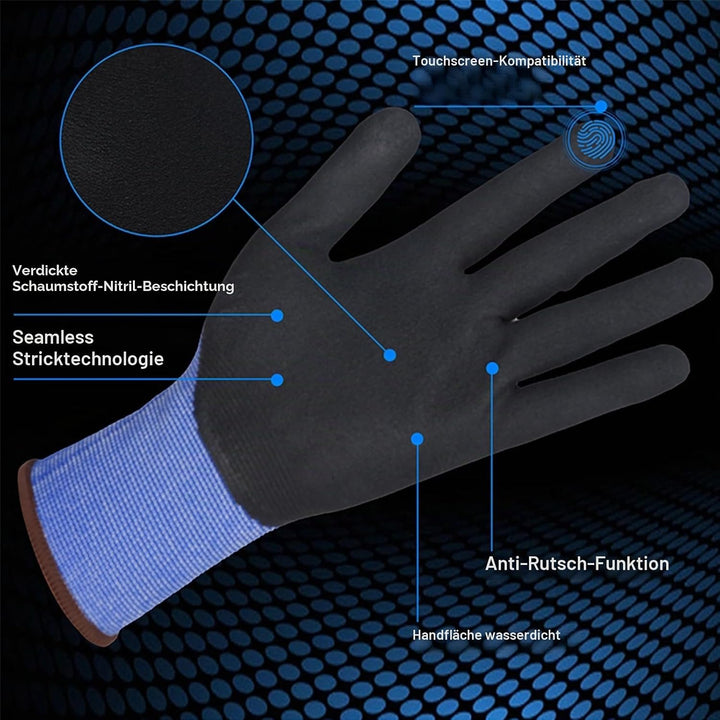 HPHST Arbeitshandschuhe SF001TS Handschuhe Montagehandschuhe für Damen und Herren Gloves Ergonomisch