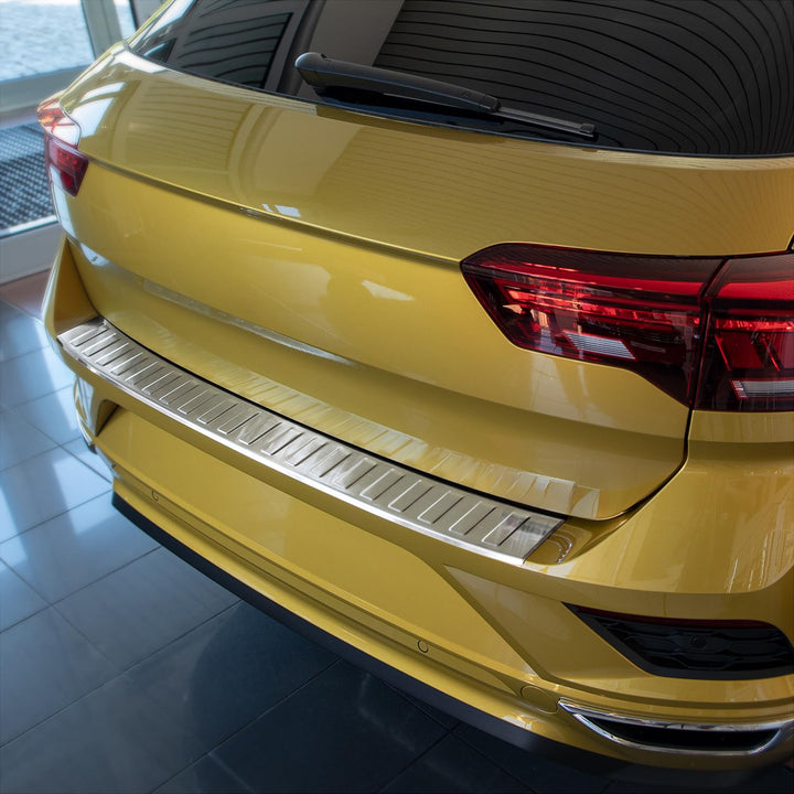 tuning-art L343 Ladekantenschutz für VW T-ROC A1 2017- Edelstahl 5 Jahre Garantie, Farbe:Silber, Sil