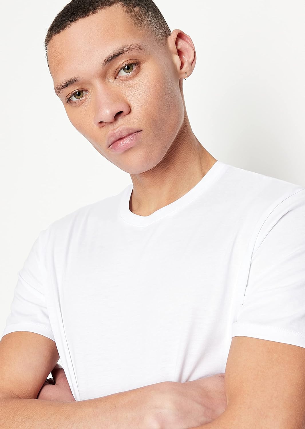 Armani Exchange Herren Pima Small Logo T-Shirt L Weiss, L Weiss