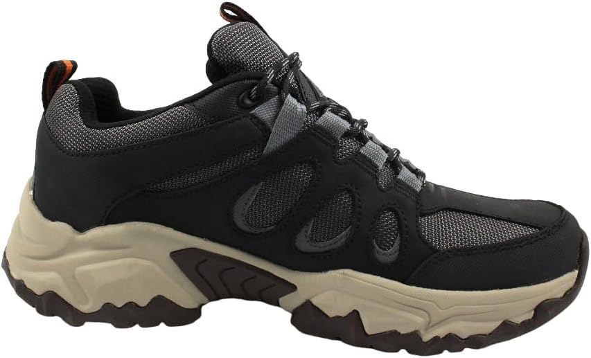 Skechers Herren Terraform-Selvin Oxford 41 EU Black Leather W Mesh, 41 EU Black Leather W Mesh