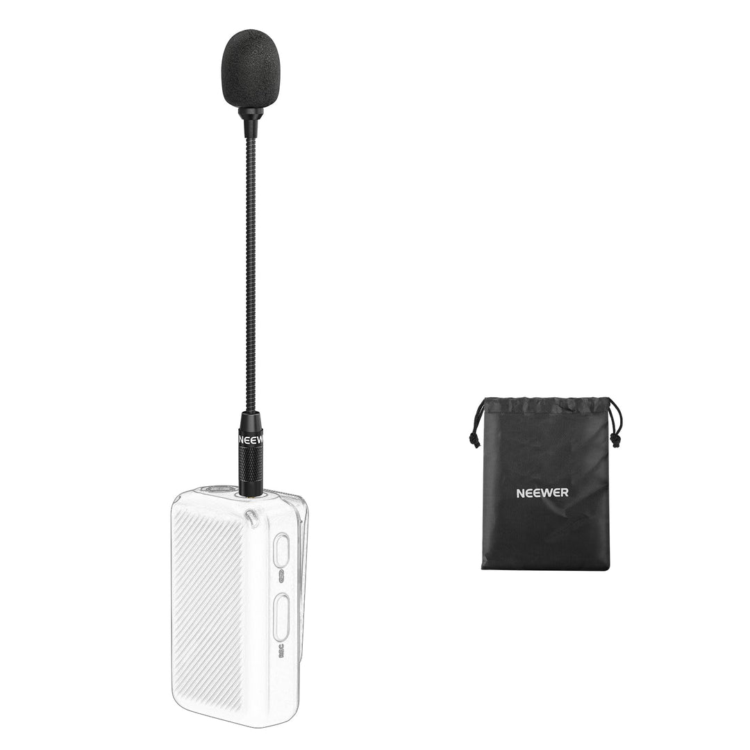 NEEWER 3,5mm TRS Omnidirektionales Kondensator Mikrofon, drahtloses Mikrofon für Interviews, kompati