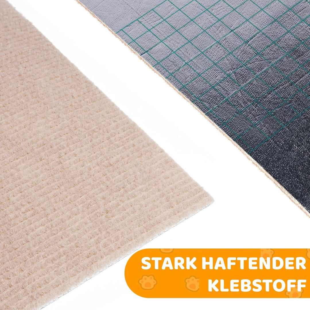 Storystore Selbstklebend Kratzmatte Katze, 40cm x 200cm Katzen Kratzmatte Kratzschutz Sofa Katze, DI