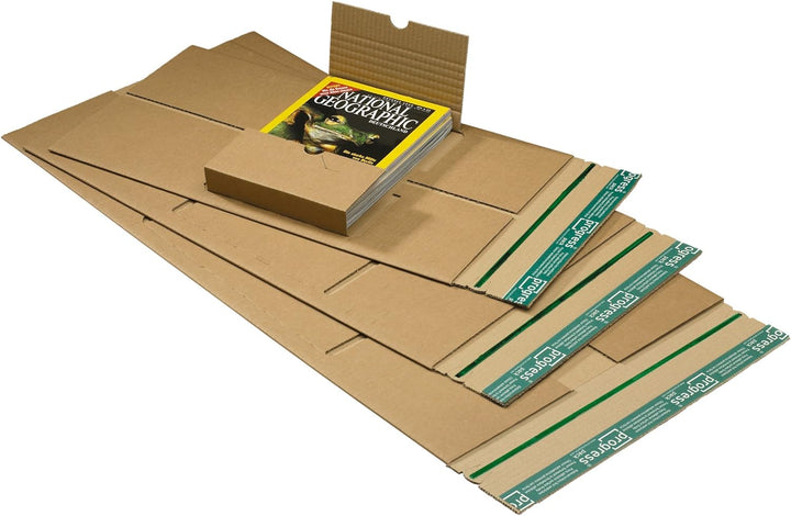 progressPACK Universal-Versandverpackung Premium PP B05.02 aus doppelter Wellpappe, DIN B5, 250 x 19