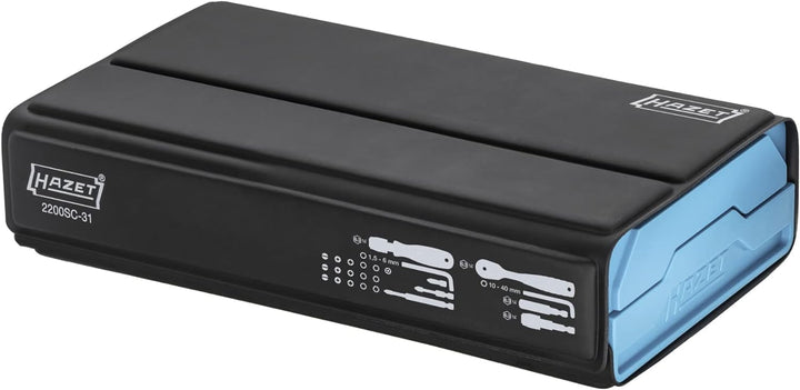 HAZET Smartcase Bit-Satz 2200SC-31 I 73-teilig, Antrieb: Sechskant 6,3 (1/4 Zoll), maximal viele Wer