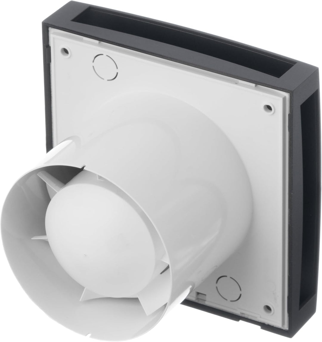 LIRAST Ø 100mm Anthrazit Badlüfter - Ventilator/Lüfter für Effiziente Belüftung im Bad Kuche WC, Ø 1