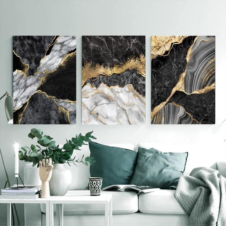 WADBTP Islamische Leinwand Bilder,Islamic Leinwand Malerei,Marble Background Allah Islamic Arabic Ca