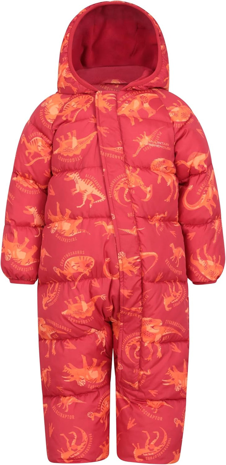 Mountain Warehouse Frosty Kinder Winter Anzug Gefüttert Schneeanzug 6-12 Monate Rot (Gedruckt), 6-12