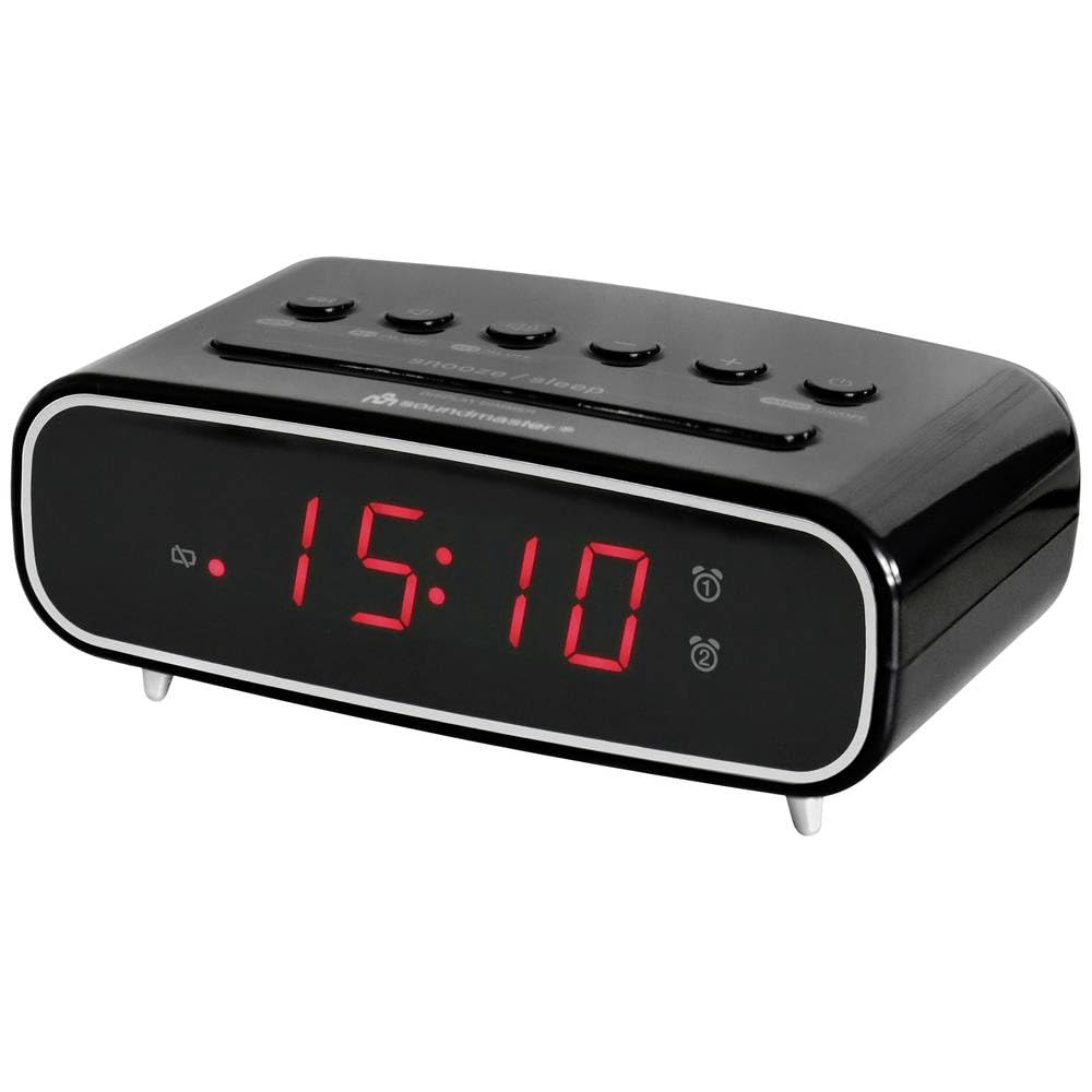 soundmaster UR111SW Radiowecker UKW UKW Weckfunktion Schwarz
