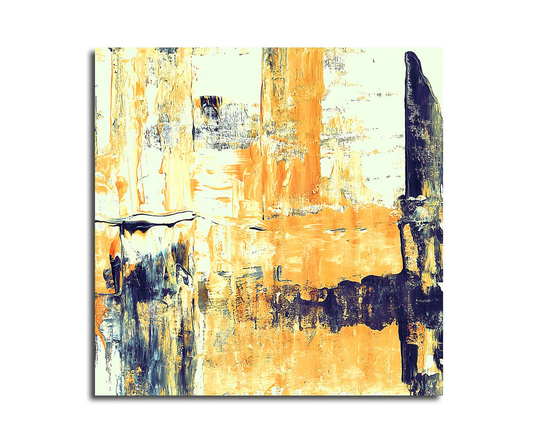 Paul Sinus Art Modernes Wandbild Abstrakt001_60x60cm Abstrakte Kunst Kunstdruck auf Leinwand Zeitlos