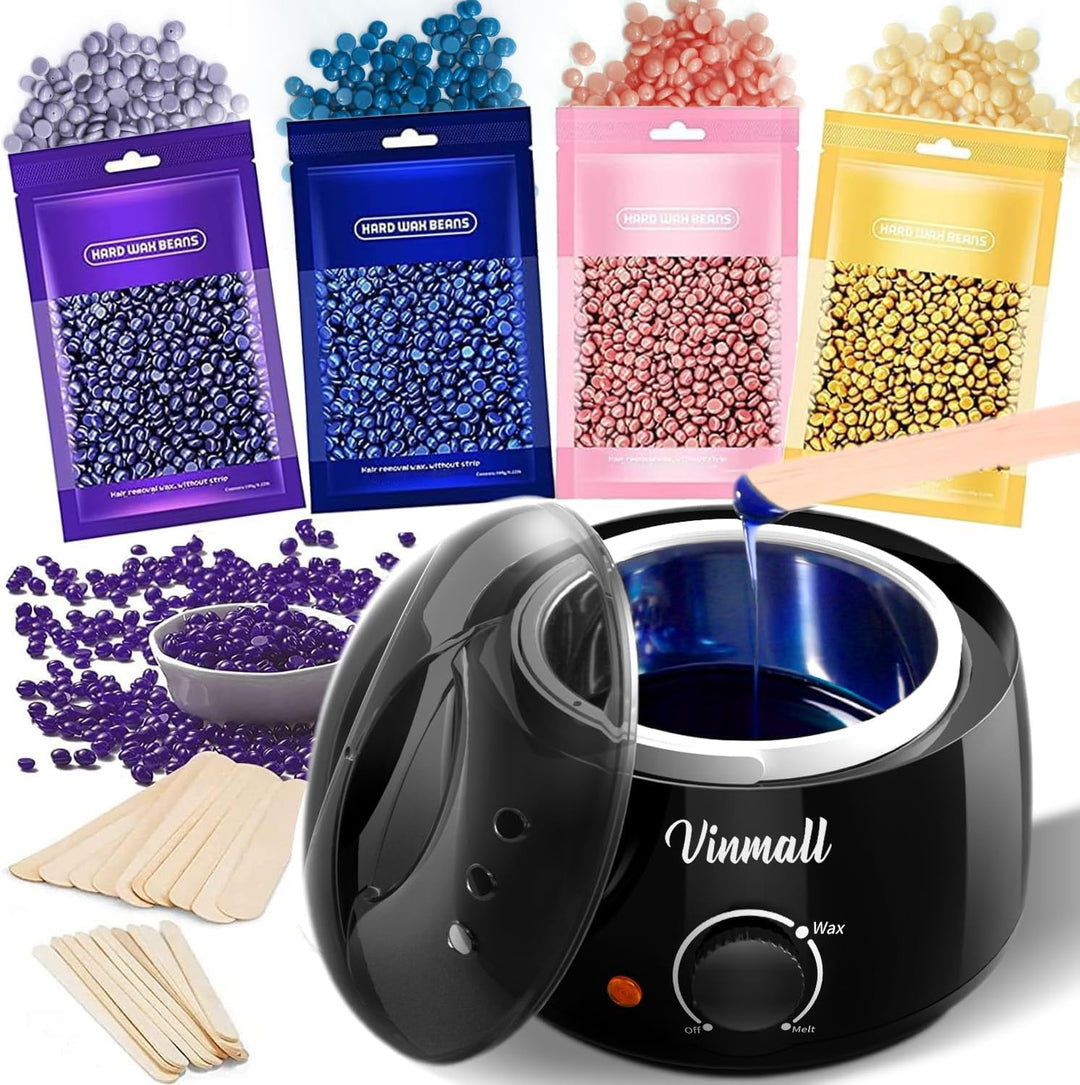 Wachswärmer Waxing set Wax maschine: Vinmall Wachsmaschine enthaarung Warmwachsgerät mit Wachsperlen