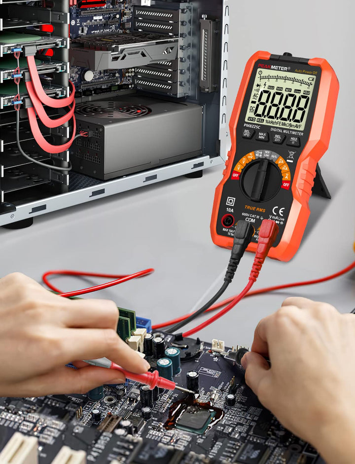 Digital Multimeter, 6000 Counts Auto Range, genaues Messen von AC/DC-Spannung, Amperemeter, Widersta