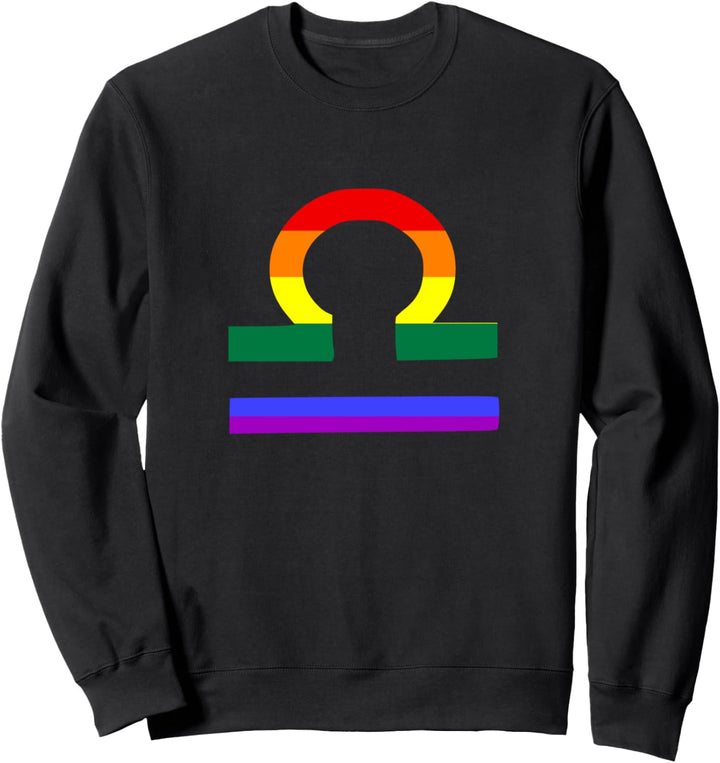 Waage Proud Libra Astrology LGBTQ Zodiac Sign Horoscope Sweatshirt