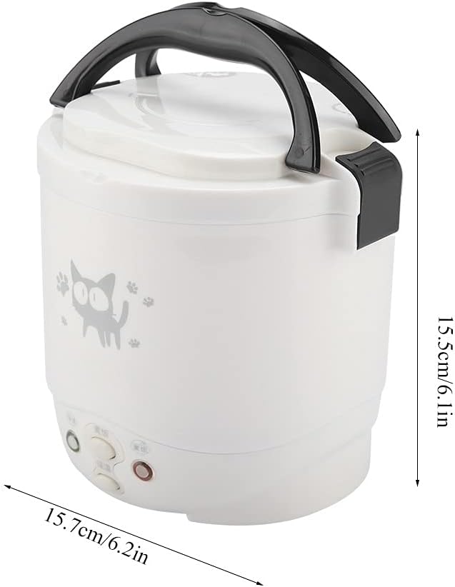 Elektrischer Reiskocher 12V 100W 1, 3 L Elektrischer Tragbarer Multifunktionaler Reiskocher Dampfgar