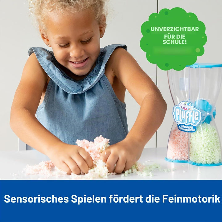 Learning Resources Playfoam Pluffle X-Röhre mit nachtleuchtendem Pluffle, Sensorik-Spielzeug, trockn