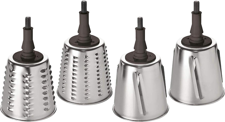 WMF Profi Plus Gemüseschneider mit 4 Schneideinsätze für Gemüse, Obst, Käse, Edelstahl, Zubehör pass