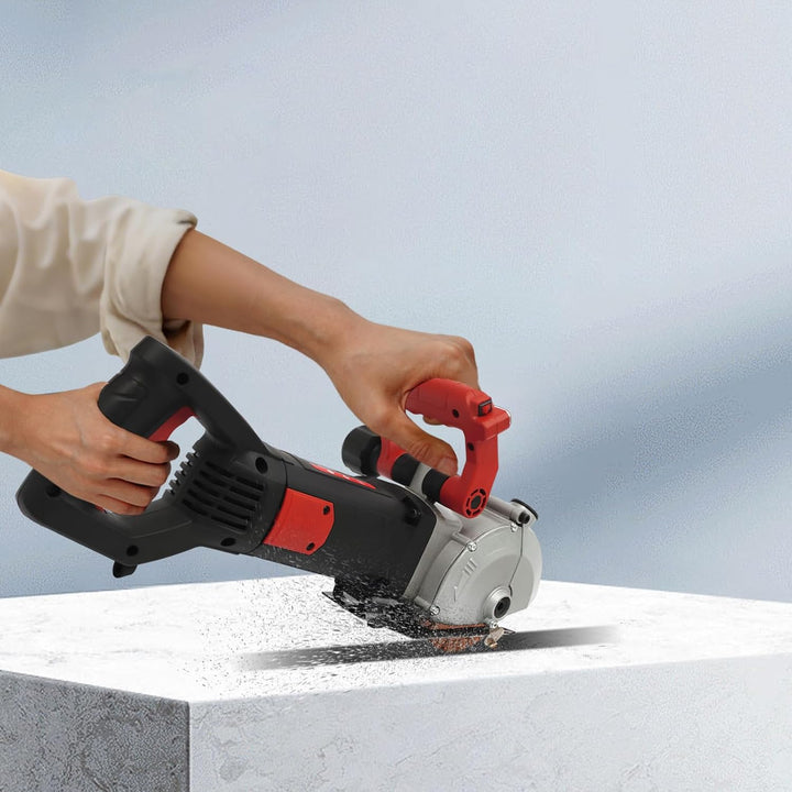 4800W Mauernutfräse Maschine mit Diamantlegierungsklingen, Einstellbarer Schlitz Elektrische Wand-Sc