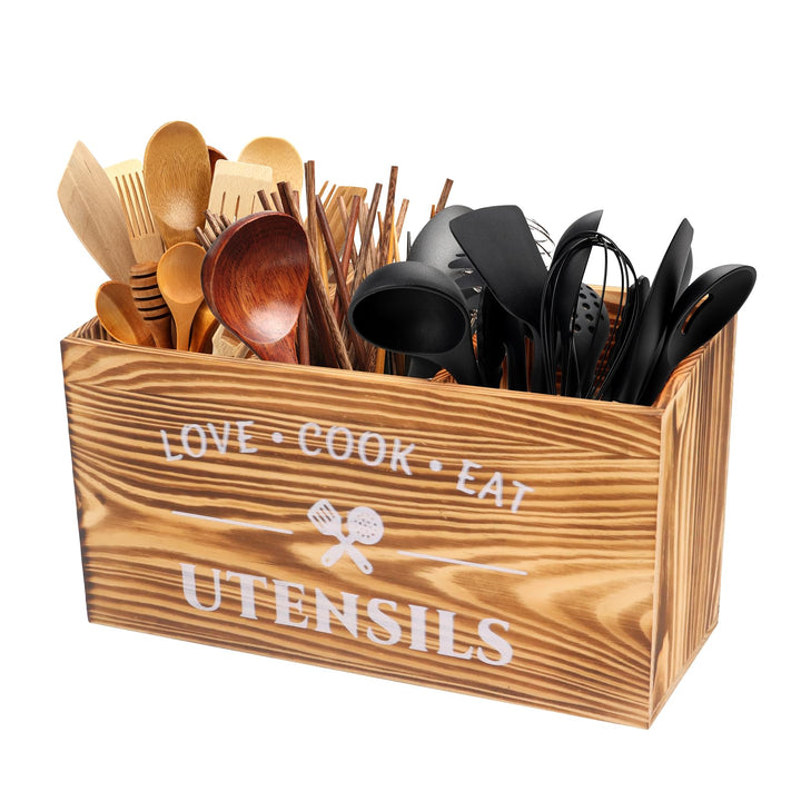 küchenutensilienhalter, Holz kochlöffelhalter, Kitchen Organizer,Utensilien-Organizer für Arbeitspla